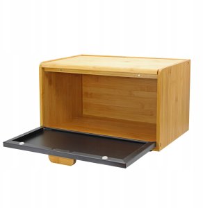 CHLEBAK BAMBUSOWY POJEMNIK NA PIECZYWO BRUNBESTE BB-4254 CZARNY 7