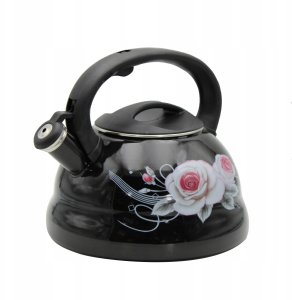 CZAJNIK EMALIOWANY 3.0L BRUNBESTE BLACK ROSE BB-4552 1