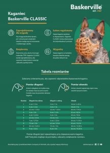 Baskerville BASKERVILLE KAGANIEC CLASSIC 10 BEŻOWY dł. 9cm obwód 36cm 11