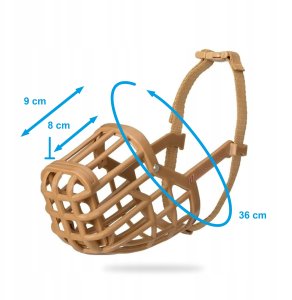 Baskerville BASKERVILLE KAGANIEC CLASSIC 10 BEŻOWY dł. 9cm obwód 36cm 2