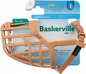 BASKERVILLE KAGANIEC CLASSIC 7 BEŻOWY     dł. 7cm obwód 30cm 1