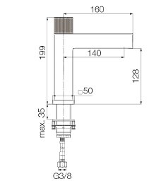 2417900 / VALVEX / VARSO / BATERIA UMYW. 1-OTW. BEZ KORKA CHROM / 2