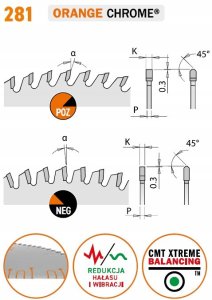 CMT PIŁA HM D+100 K=1,8/1,2 F=200 TCG NEG 3