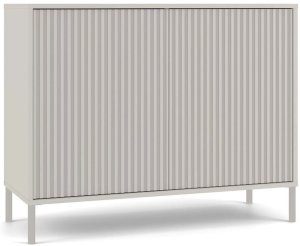 Komoda KAMARO 2D SLIM KASZMIR Lamele Front Ryflowany 1