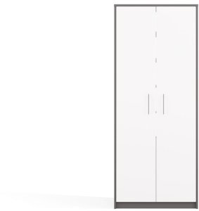 Regał Oliv 2D ANTRACYT BIEL 2