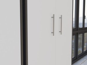 Regał Oliv 2D ANTRACYT BIEL 6