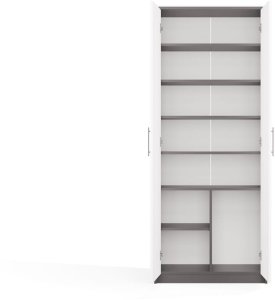 Regał Oliv 2D ANTRACYT BIEL 8