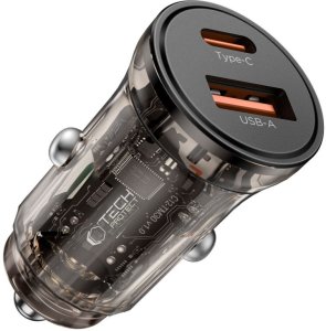 TECH-PROTECT CC01 2-PORT CAR CHARGER PD45W/QC3.0 BLACK 2