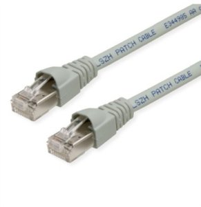 TELEGÄRTNER Kabel krosowy RJ45 S/FTP, kat. 6A, LSZH, szary, 9 m 1