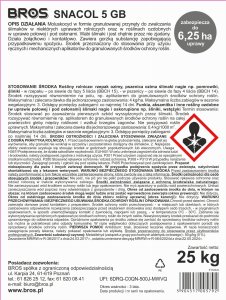 BROS - Snacol 5GB zwalcza ślimaki 25kg 4