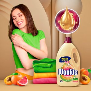 Woolite Fruity do Kolorów z Keratyną 4,5l/75 prań 4