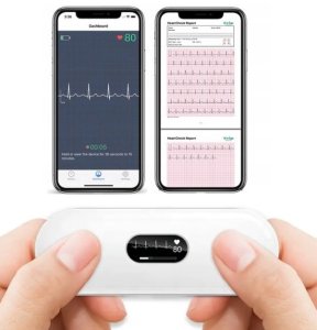 Przenośny monitor EKG ER2-S z ekranem Pomiar i Analiza AI 1