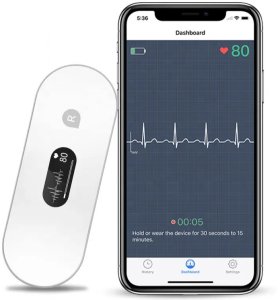 Przenośny monitor EKG ER2-S z ekranem Pomiar i Analiza AI 2