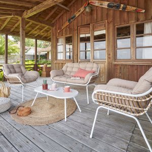 Zestaw mebli ogrodowych, PAOPAO, 4 osobowy 2