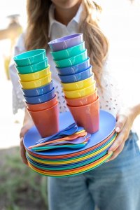 Zestaw naczyń turystycznych NORA LOLLIPOP, 16-częściowy, KOZIOL 4