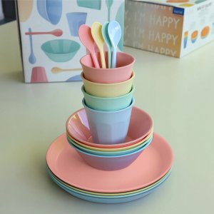 Koziol Zestaw naczyń turystycznych NORA MACARONS, 16-częściowy, KOZIOL 2