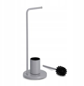 Stojak na papier toaletowy i szczotka do wc VETRO, wys. 63 cm 2