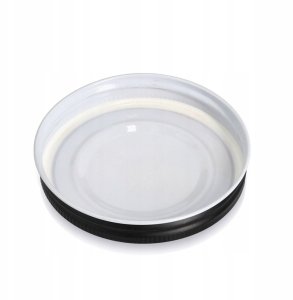 Zeller Słoik z metalową pokrywką KITCHEN ESSENTIALS, ryflowane szkło 3