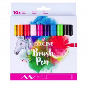 Ecoline Brush Pen set Bright | 10 colours 1