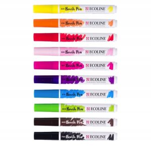 Ecoline Brush Pen set Bright | 10 colours 3