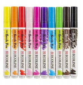 Ecoline Brush Pen set Bright | 10 colours 5