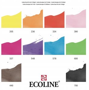 Ecoline Brush Pen set Bright | 10 colours 6