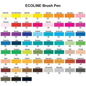 Ecoline Brush Pen set Bright | 10 colours 10