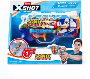 XSHOT Fast-Fill Skins Nano Sonic The Hedgehog Water Blaster 3