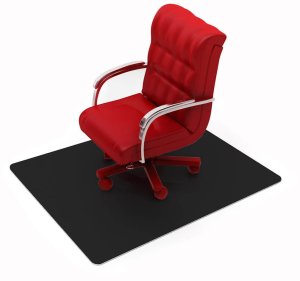 Advantage stoleunderlag PVC 120x150 cm hårdt gulv sort 2