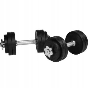 2x15kg Hantle regulowane gumowane 30 mm 1