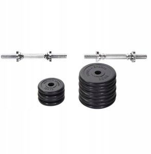 2x15kg Hantle regulowane gumowane 30 mm 11