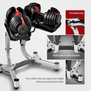 2x15kg Hantle regulowane gumowane 30 mm 6