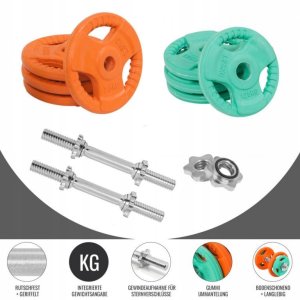 HANTLE 20KG REGULOWANE GRYFY TALERZE GUMOWANE 8