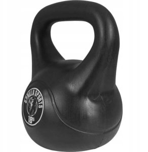 20 kg kettlebell winylowy czarny Gorilla Sports 1