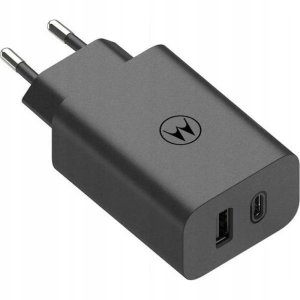 MOTOROLA oryginalna ładowarka sieciowa Typ C + USB A 50W MC502 czarna bulk 2