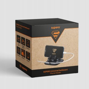 Uchwyt na telefon do samochodu na kokpit Supero, czarny 9