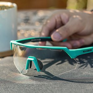 Okulary rowerowe Rockbros polaryzacyjne z ochroną UV i wkładką korekcyjną - szare 5