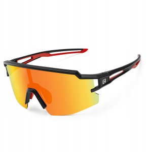 Okulary rowerowe Rockbros dla dzieci, polaryzacyjne, z ochroną UV dziecięce - czarne 4