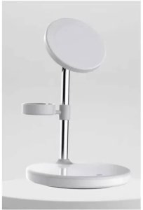 Ładowarka indukcyjna 3 w 1 Puro Mag Station ze stojakiem - biała 6