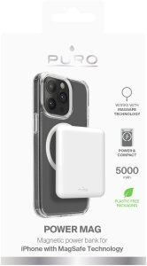 Powerbank Puro Power Mag 5000mAh z MagSafe USB-C - biały 2