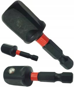 REDUKCJA PRZEJŚCIÓWKA UDAROWA ADAPTER UDAR 1/4" HEX NA 1/2" KWADRAT 50mm 1