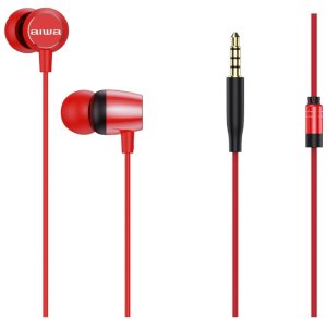 Słuchawki douszne AIWA ESTM-20RD 105dB 16ohm Czerwone 4