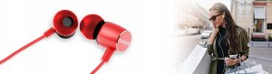 Słuchawki douszne AIWA ESTM-20RD 105dB 16ohm Czerwone 5