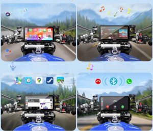 Nawigacja GPS Carpuride W603 Motocyklowy ekran Carplay/Android 6,3" Auto GPS i pilot 5