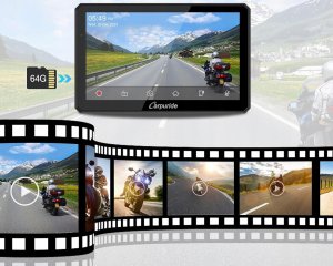 Radio samochodowe Carpuride W712D ekran motocyklowy 7'' podwójne kamery 1080p CarPlay 6