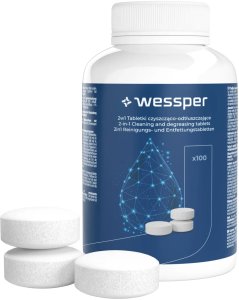 Wessper Tabletki do czyszczenia ekspresu i odtłuszczania 2w1 150 szt. (WES078-150) 1