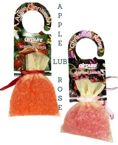 Odświeżacz angielski w woreczku saszetka z zapachowymi kulkami rose lub apple cinamon airpure 1