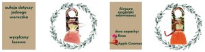 Airpure Odświeżacz English w woreczku saszetka z zapachowymi kulkami róża or jabłko cynamon airpure 2