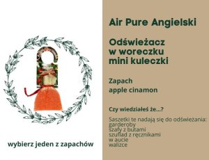 Airpure Odświeżacz English w woreczku saszetka z zapachowymi kulkami róża or jabłko cynamon airpure 3