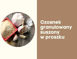 Agnex Czosnek suszony granulowany mielony w proszku drobny do marynat sosów jogurtu 200g 3